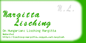 margitta lisching business card